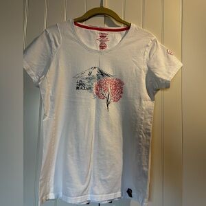 La Sportiva Women's White and Red Graphic Tee